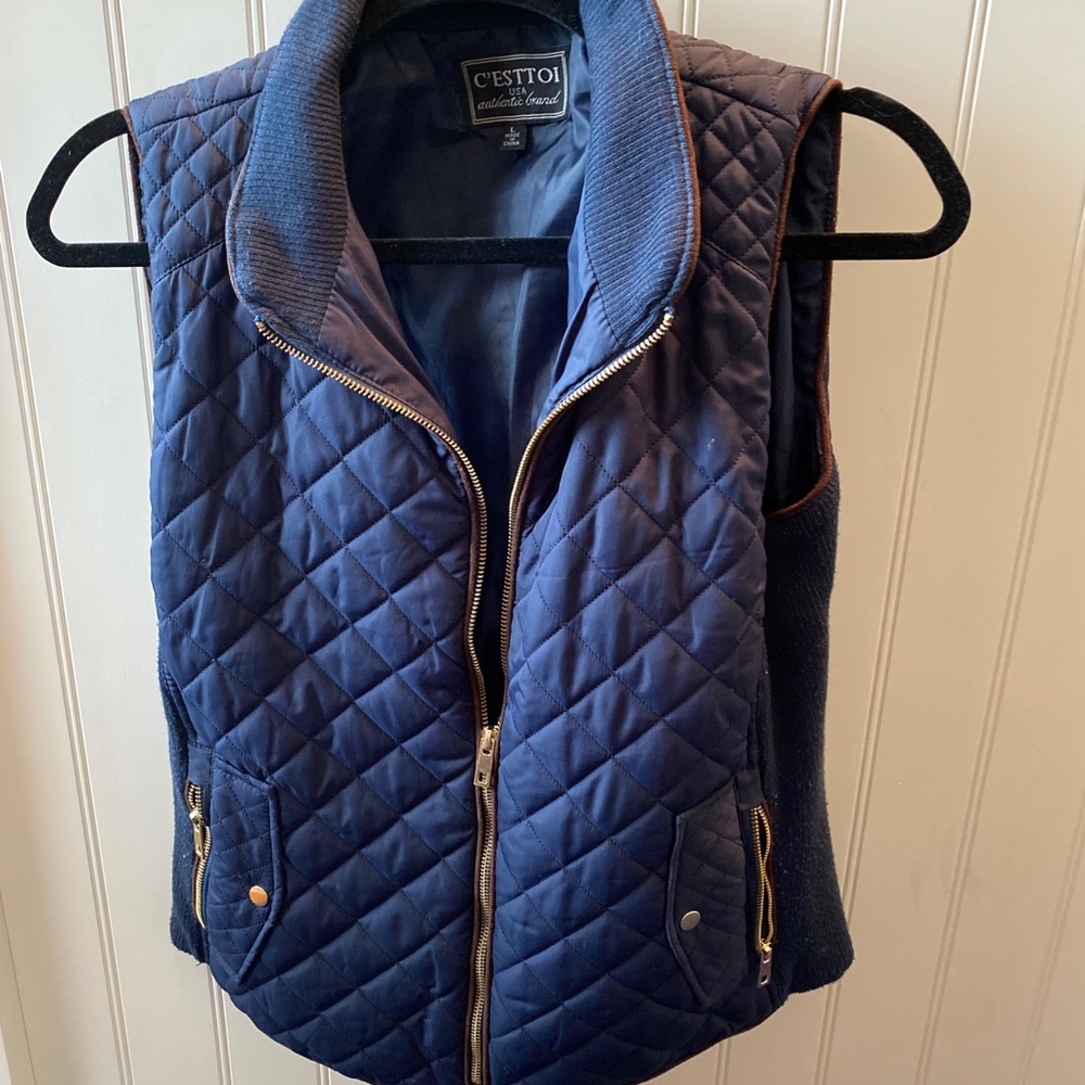 Navy vest